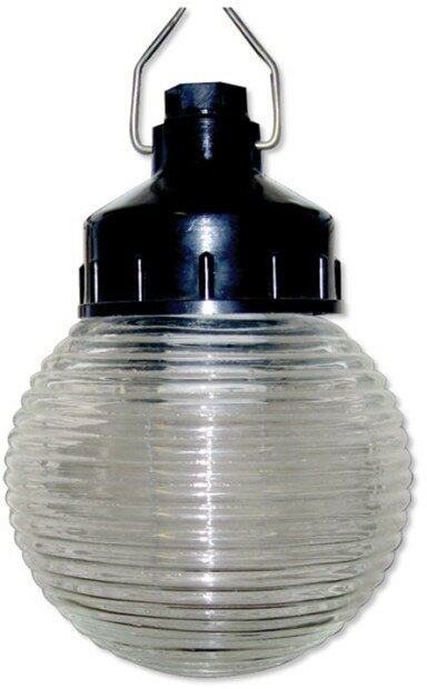фото Cветильник подвесной ЭРА Гранат стекло IP44 E27 max 60Вт D150 шар