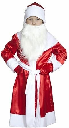 Карнавальный костюм ДЕД мороз, на рост 104-116 см, 3-5 лет, Бока 2593-бока