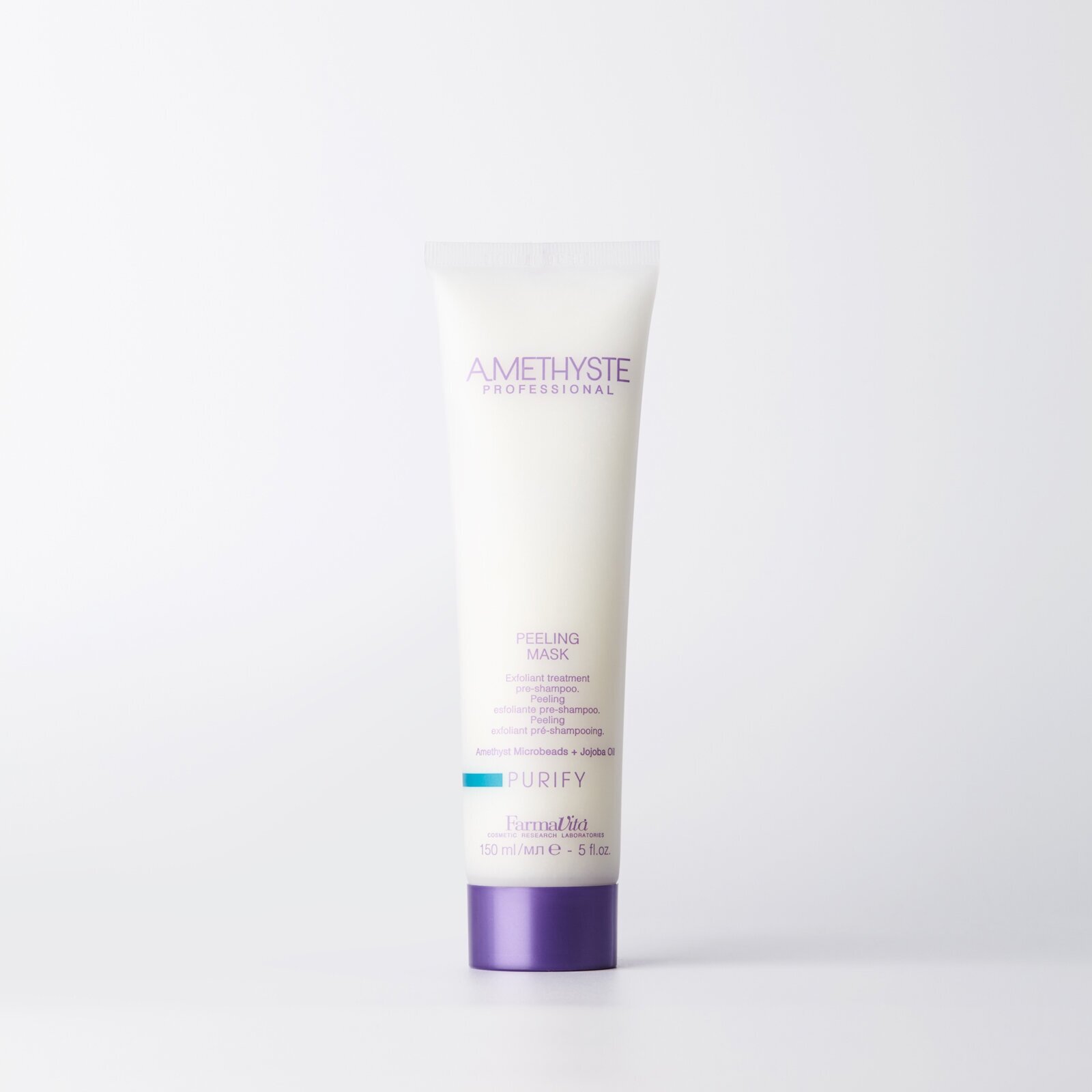 FARMAVITA Amethyste purify peeling mask Очищающая профессиональная пилинг - маска для кожи головы и волос, устраняет перхоть и излишний жир,150 мл