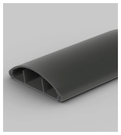 фото Кабельный канал напольный LO 75 цвет темно-серый размер 74х14х1000 мм (комплект 2 метра)