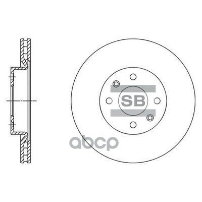 Диск Тормозной Передний Renault Logan Sd3061 Sangsin brake арт. SD3061