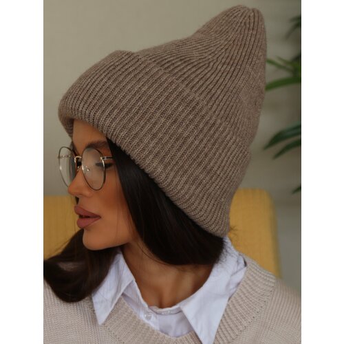 фото Шапка бини ramaduelle, размер 55-58, бежевый