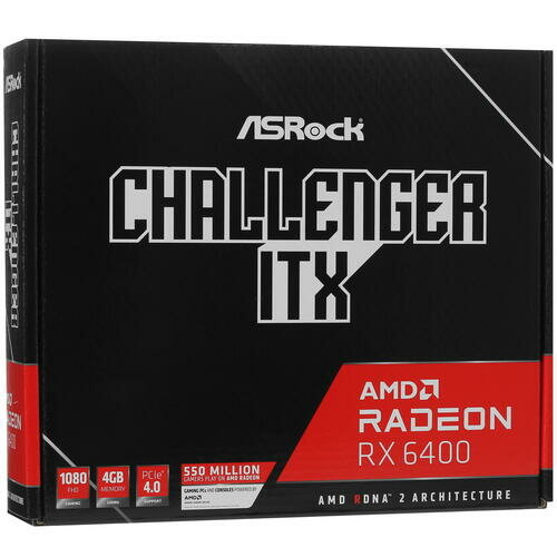 Видеокарта ASRock Radeon RX 6400 Challenger ITX 4GB (RX6400 CLI 4G)