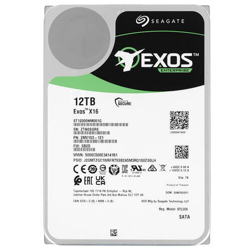 Жесткий диск SEAGATE Exos X16 , 12ТБ, HDD, SATA III, 3.5" - фото №13