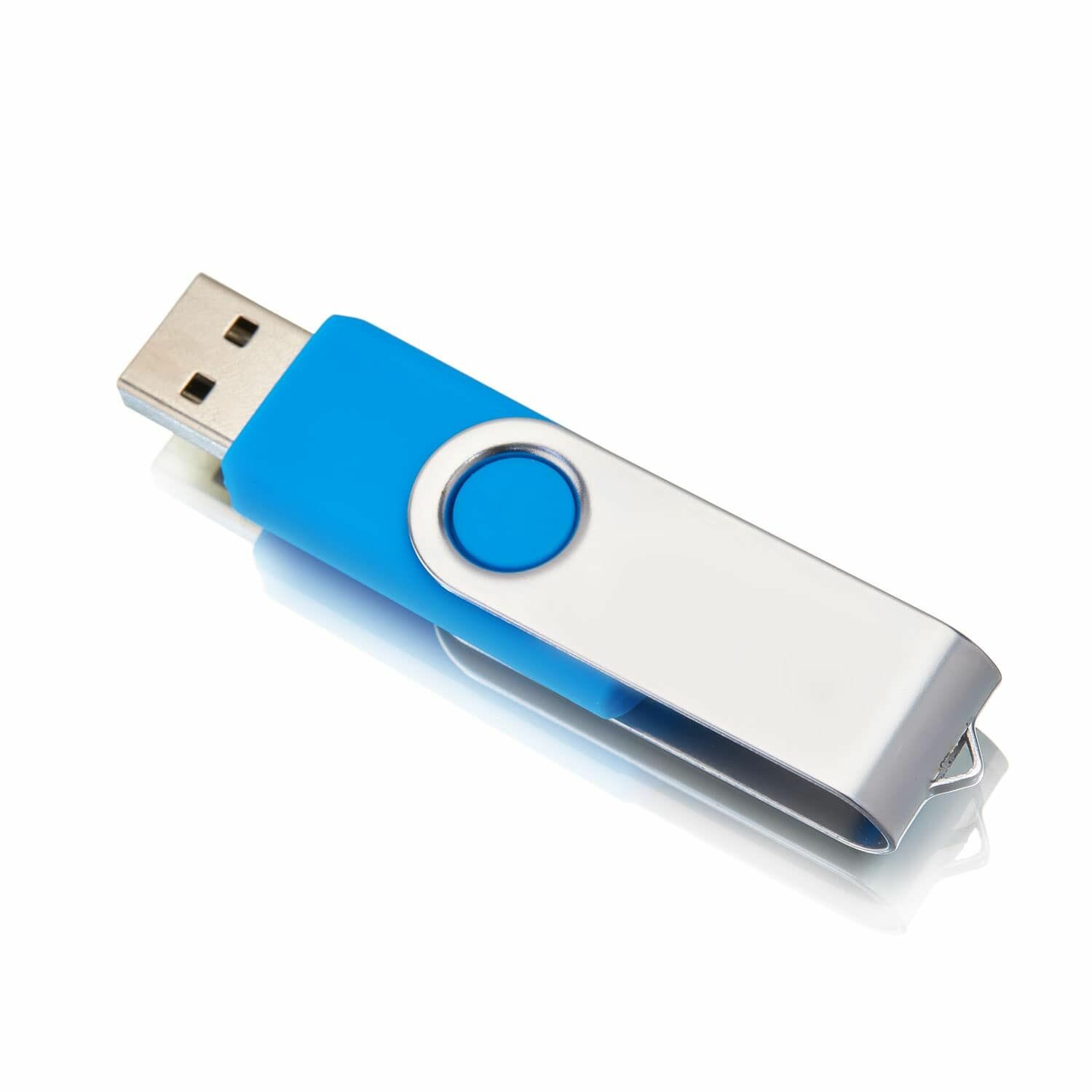 USB флешка, USB flash-накопитель, Флешка Twist, 128 МB, голубая, арт. F01 USB 2.0 5шт