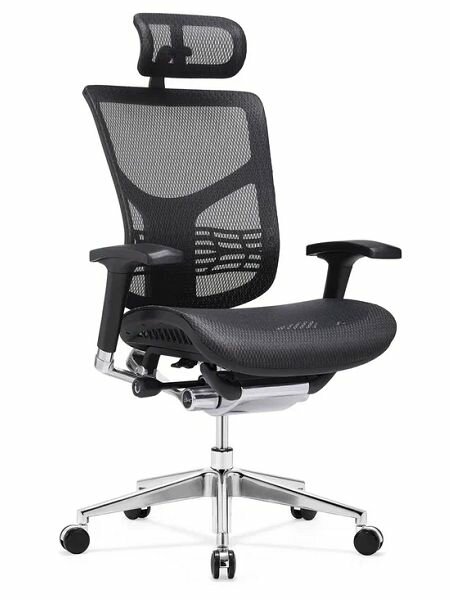 Эргономичное кресло Falto Expert Star обивка кевларовая сетка, сиденье анатомической формы, поясничная поддержка HSTM01-BK черный