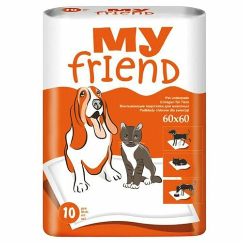 Пеленки для животных MY FRIEND 60x60 см, 10 шт