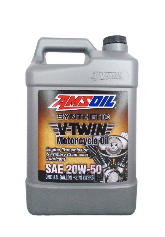 Мотоциклетное Масло Amsoil Synthetic V-Twin Motorcycle Oil Sae 20W-50 (3,784Л) AMSOIL арт. MCV1G