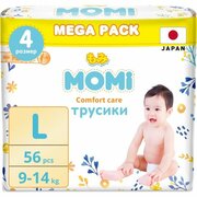 Подгузники-трусики Momi COMFORT CARE MEGA, L (9-14 кг.), 56 шт.