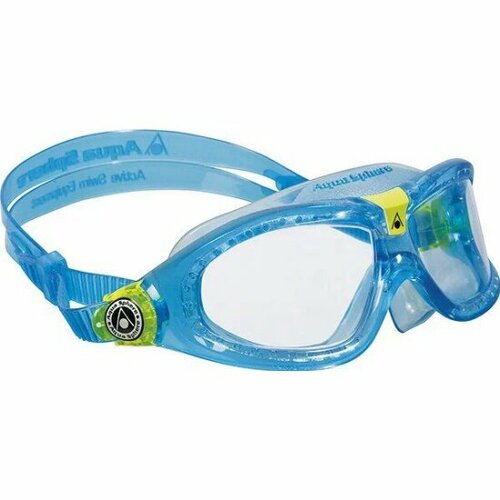 Очки для плавания Aqua Sphere Seal Kid 2, оправа бирюзовый/лайм
