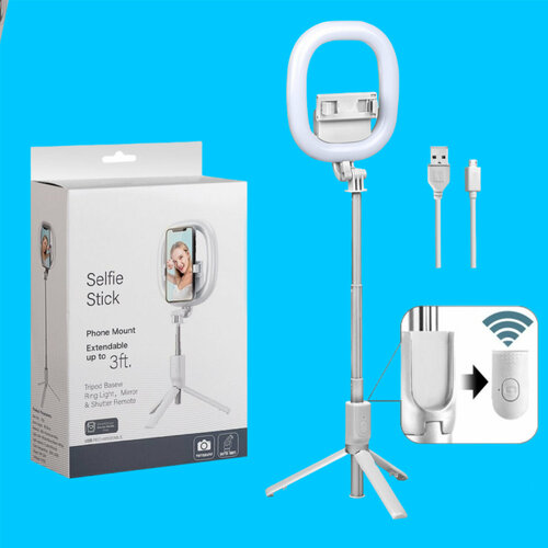 Селфи-лампа с моноподом и подставкой 1099₽