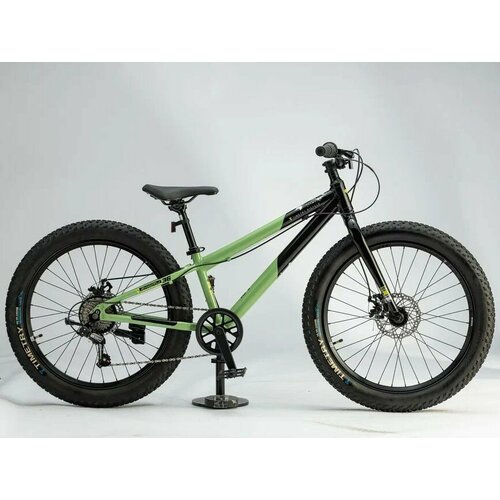 Велосипед Time Try ТT2927s 24 Алюминиевая рама 11 Подростковый Детский Для активного отдыха черно-зеленый 2330000₽