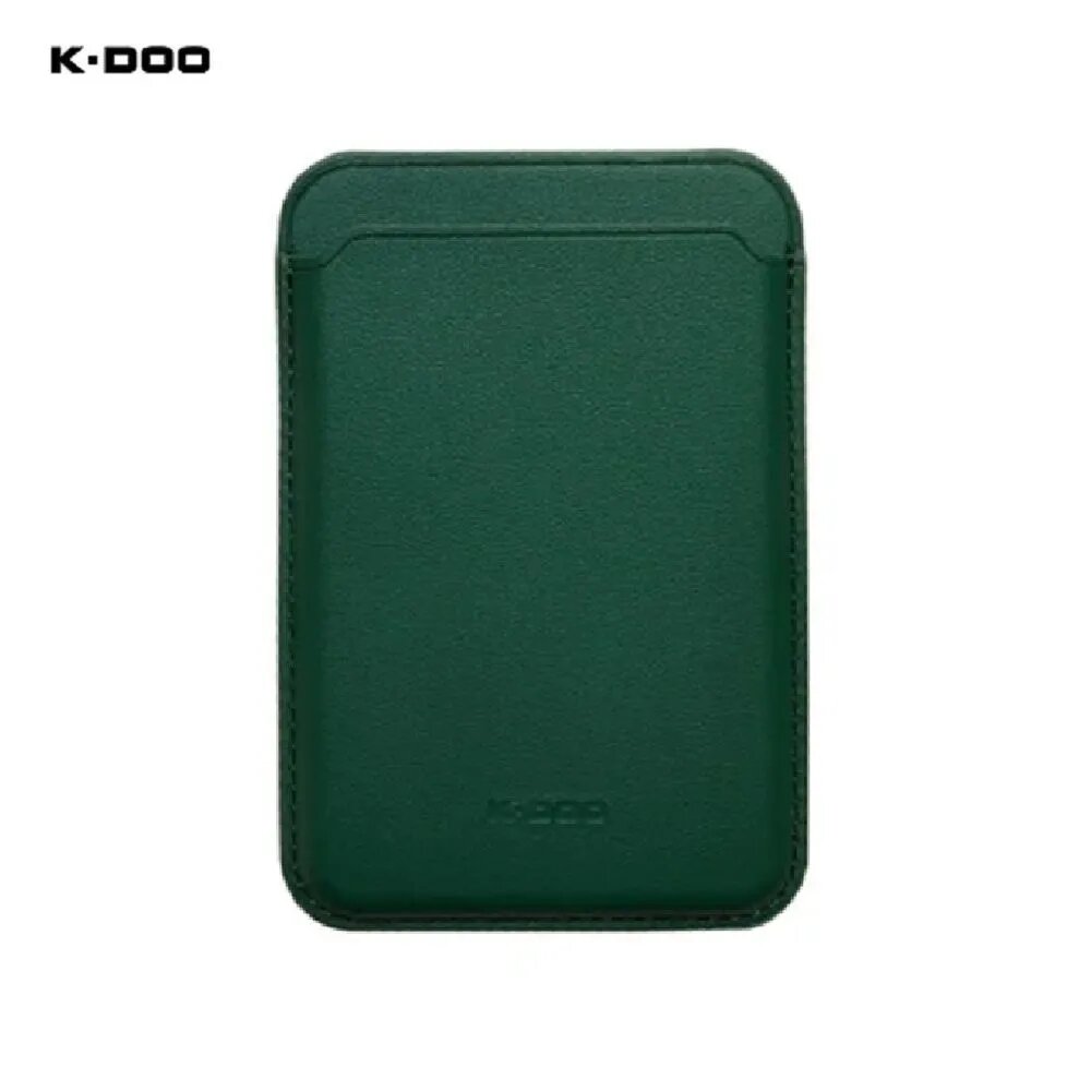 Магнитый кошелек K-DOO / KZDOO Leather Wallet MagSafe для Samsung / IPhone / Xiaomi , зеленый