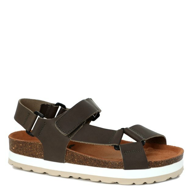 Сандалии BIO green  размер 36  коричневый  зеленый