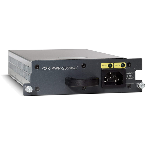 Блок питания Cisco C3K-PWR-265WAC 265W для Catalyst 3560-E 3750-E блок питания cisco c3k pwr 1150wac для коммутаторов cisco серии 3750 e 3560 e rps 2300