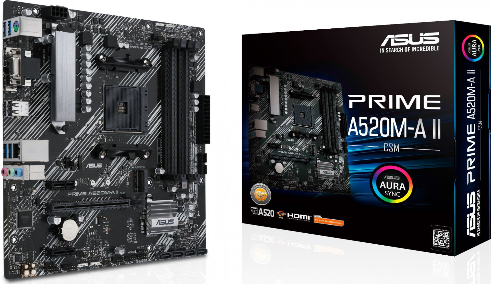 Материнская плата Asus Prime A520M-A II - фото №6