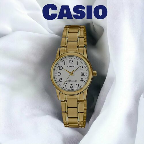 фото Наручные часы casio, золотой, белый