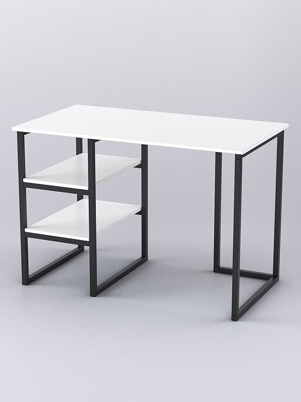 Стол "Стронг" №5 правосторонний в стиле лофт, Белый. Производитель товара - компания Westcom.