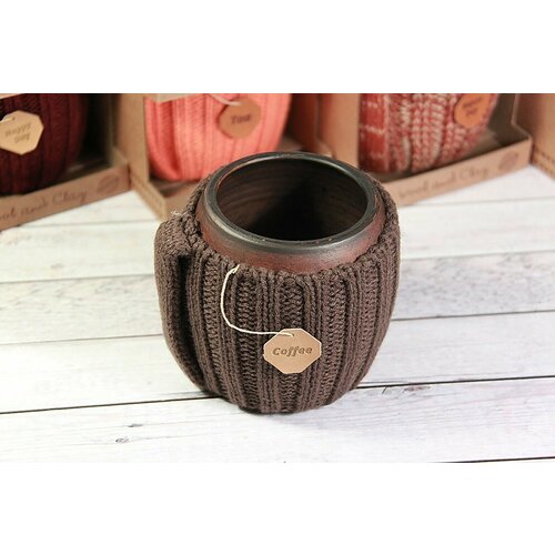 Вязаная кружка Кофе