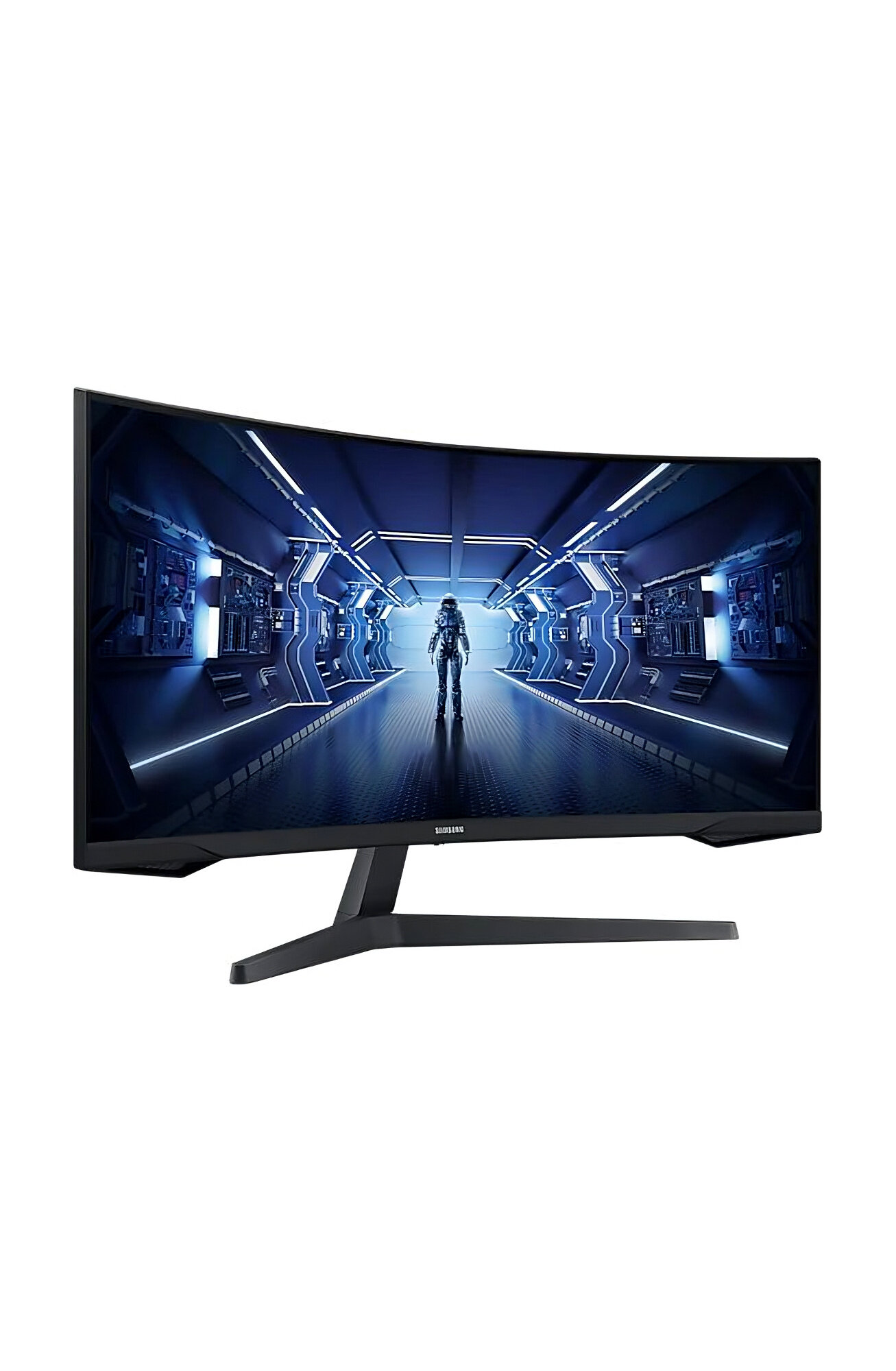 Монитор 34" Samsung Odyssey G5 C34G55TWWI, 3440х1440, 165 Гц, VA, черный (lc34g55twwixci) — фото 1
