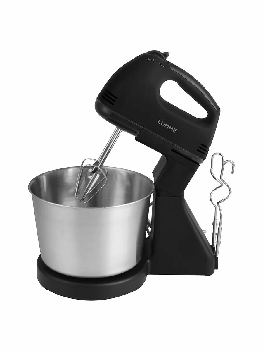 фото LUMME LU-MX1870B черный жемчуг миксер с чашей