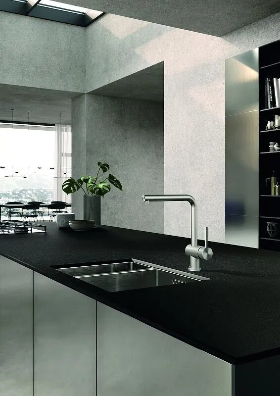 Смеситель Kludi L Steel 45803F877 для кухонной мойки