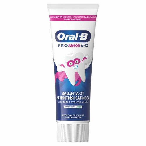 Зубная паста ORAL-B Pro Junior Защита от кариеса 6-12 лет 75 мл 499₽