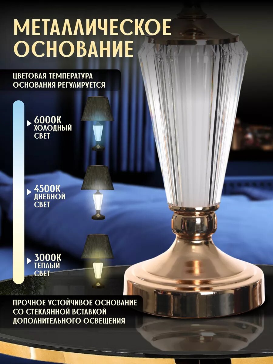 Настольная лампа для спальни — фото 1