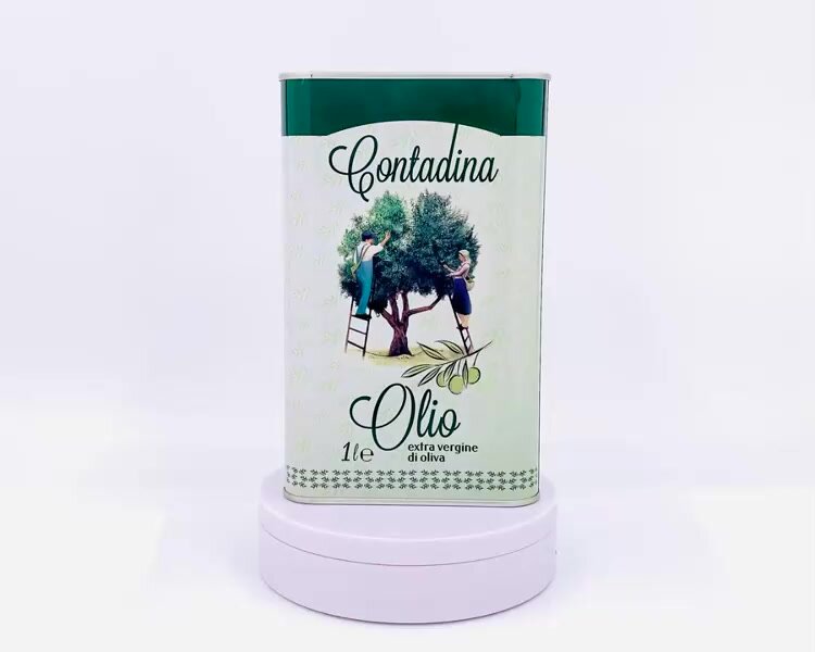 Натуральное оливковое масло Contadina Olio Extra Vergine Di Oliva 1л — фото 1