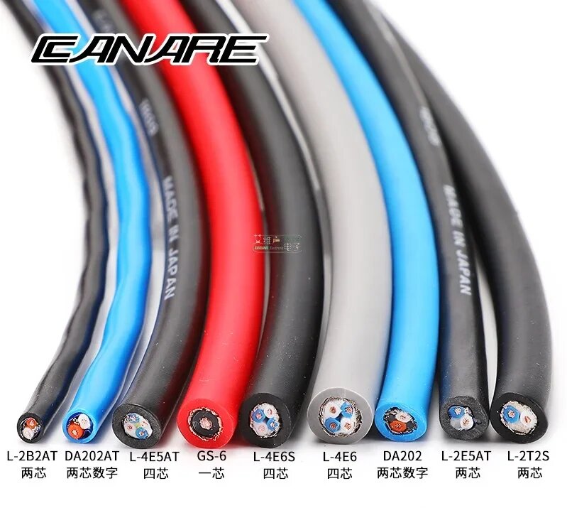 1 метр Япония CANARE L-2T2S/4E6/4E6S/2B2AT/GS-6/DA202/DA202AT/2E5AT/4E5AT микрофонный аудиосигнальный кабель черный/красный/синий/зеленый L-2T2S orange 6.0mm