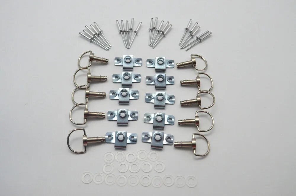 10 комплектов мотоциклетных Быстросъемных D-RING 1/4 поворотные крепежные заклепки 17 мм C