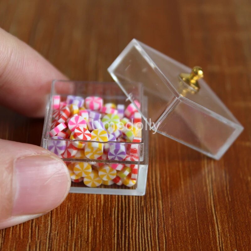 Мини стеклянная банка для конфет Umedolly 1/6, 1 box candy