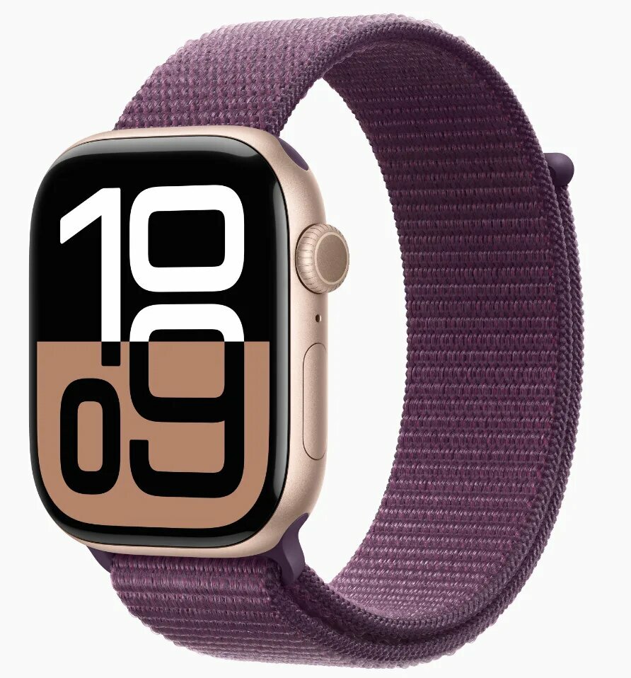 Часы Apple watch S10 46 Rose Gold Plum SL MWWV3