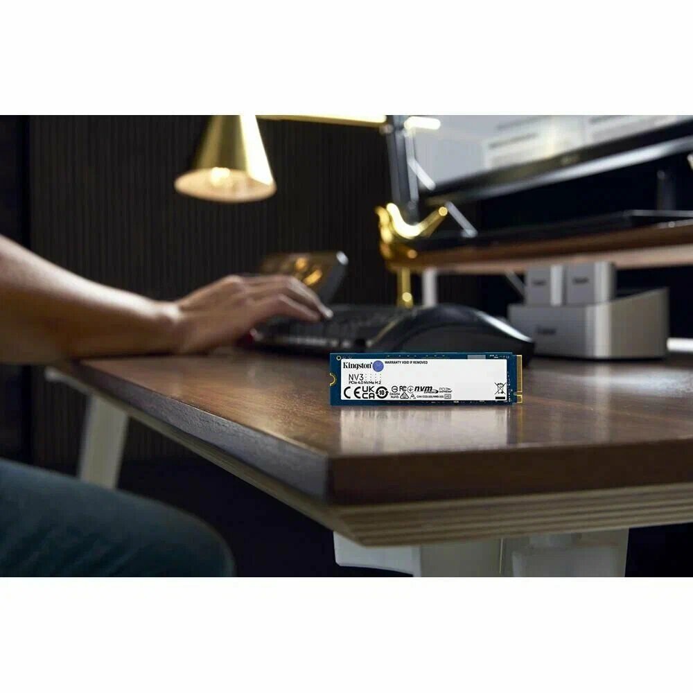 SSD твердотельный накопитель Kingston NV3 [SNV3S/1000G], 1Tb, M.2 2280, PCIe 4.0 x4 — фото 1