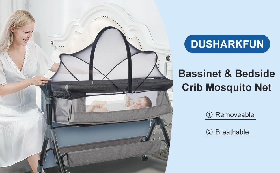 Картинки Детская кроватка, москитная сетка, складное полное покрытие, подходит для большинства детских кроватей, не требует установки, защита от падения, тип А.