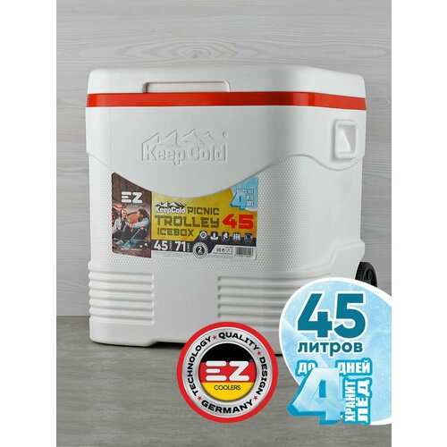 Термоконтейнер EZ 45 литров для пикника, дачи, охоты, рыбалки, льда, перевозки и хранения продуктов переносной