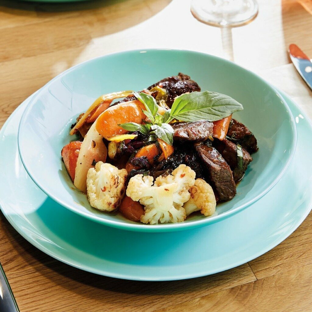 Тарелка суповая, стекло, 20 см, круглая, Diwali Turquoise, Luminarc, P2019, бирюзовая