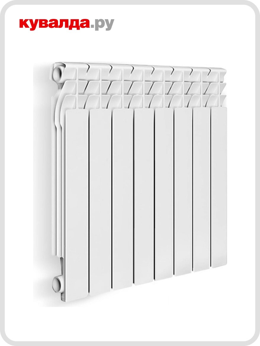 Радиатор отопления OASIS 500/70/8 алюминиевый литой