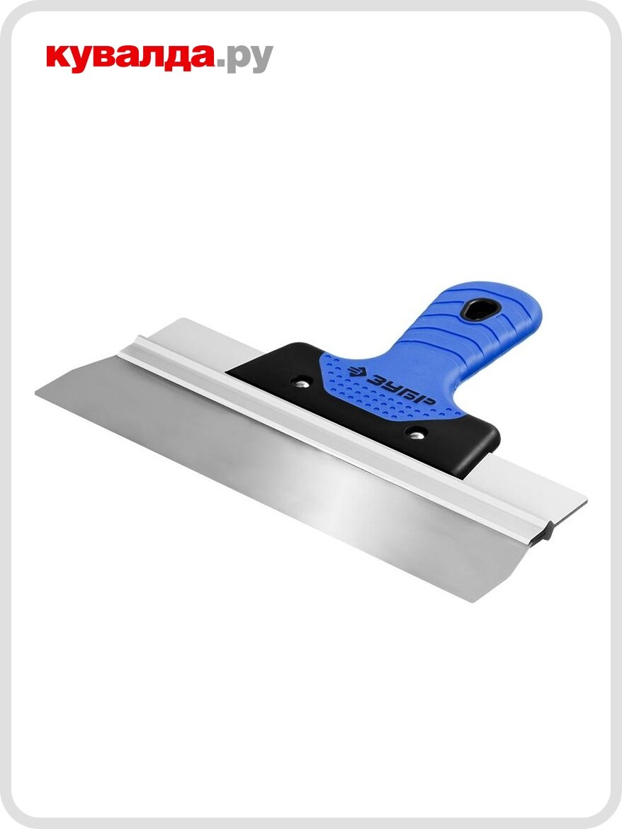 Шпатель фасадный с двухкомпонентной ручкой ЗУБР 10049-60 600 мм полотно из нержавеющей стали