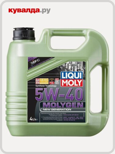 Изображение товара Масло моторное LIQUI MOLY SAE 5W40 Molygen New Generation 4 л 9054/8578, бут