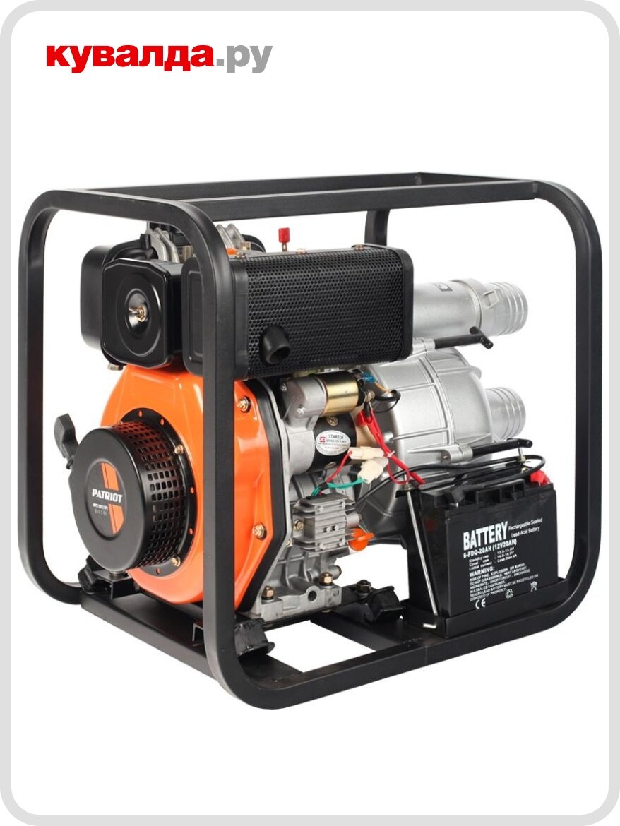 Мотопомпа дизельная PATRIOT MPD3072SFE для грязной воды