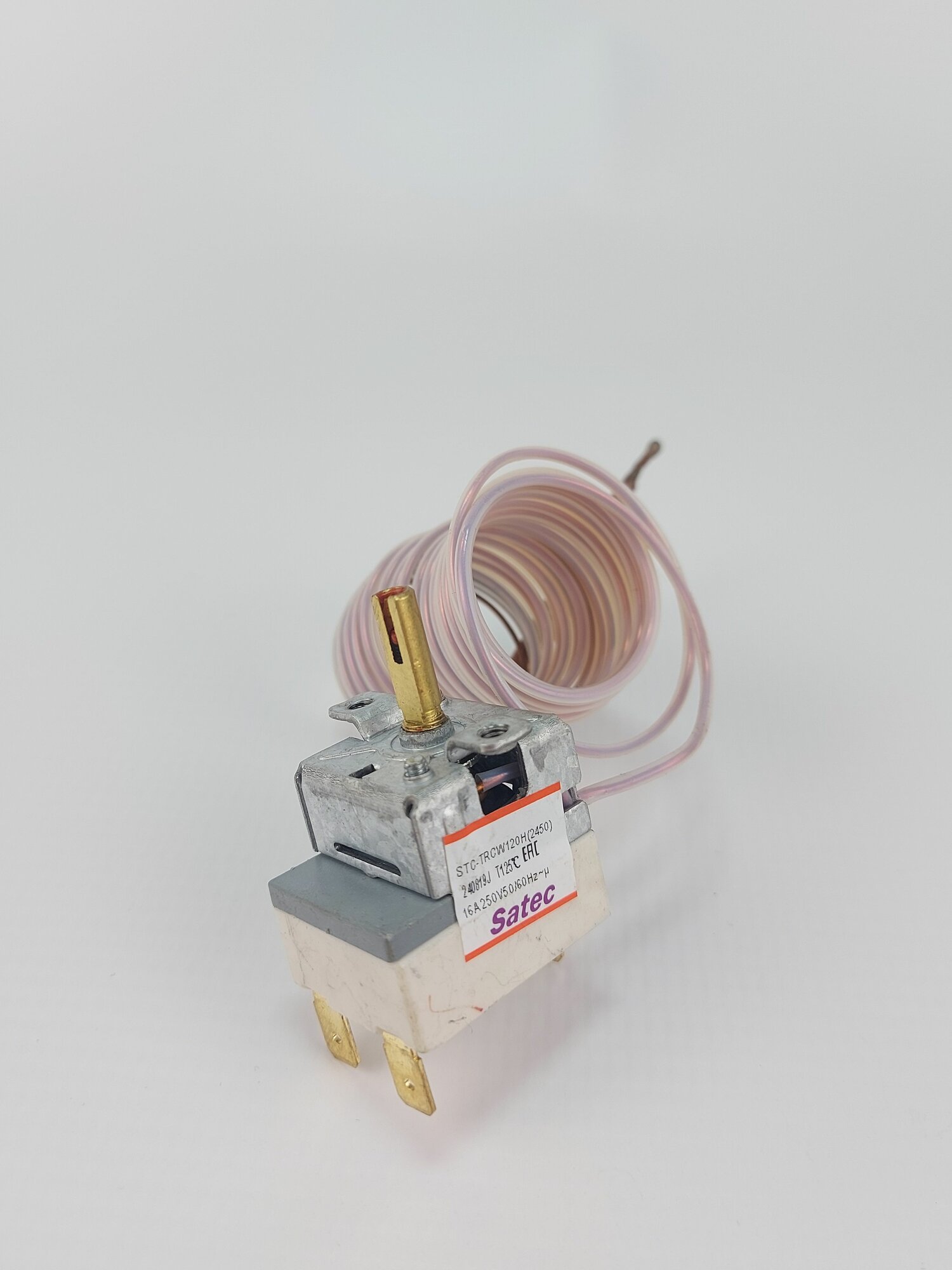 Термостат капиллярный регулируемый 25-120C STC-TRCW120H 16A/250V L-245 мм