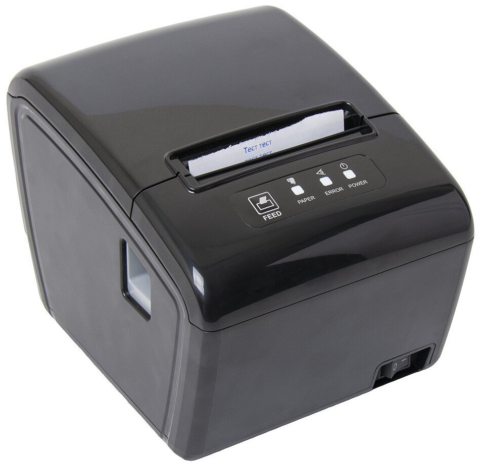 Принтер чеков Poscenter RP-100 USE (80мм 260 мм/сек автоотрез RS232+USB+LAN) черный