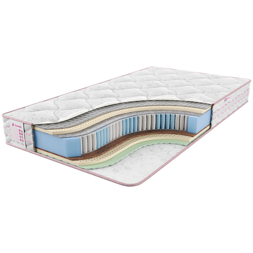 фото Матрас sontelle vivre tense mils, пружинный, белый