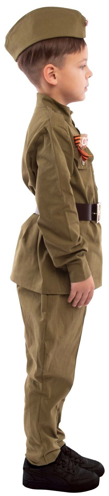 Солдат хлопок брюки Галифе (2164 к-22), размер 140, цвет мультиколор, бренд Пуговка