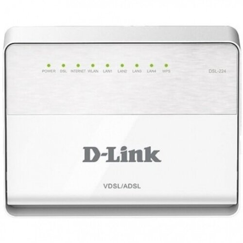 Маршрутизатор D-Link DSL-224/R1A беспроводной маршрутизатор d link dsl 224 r1a