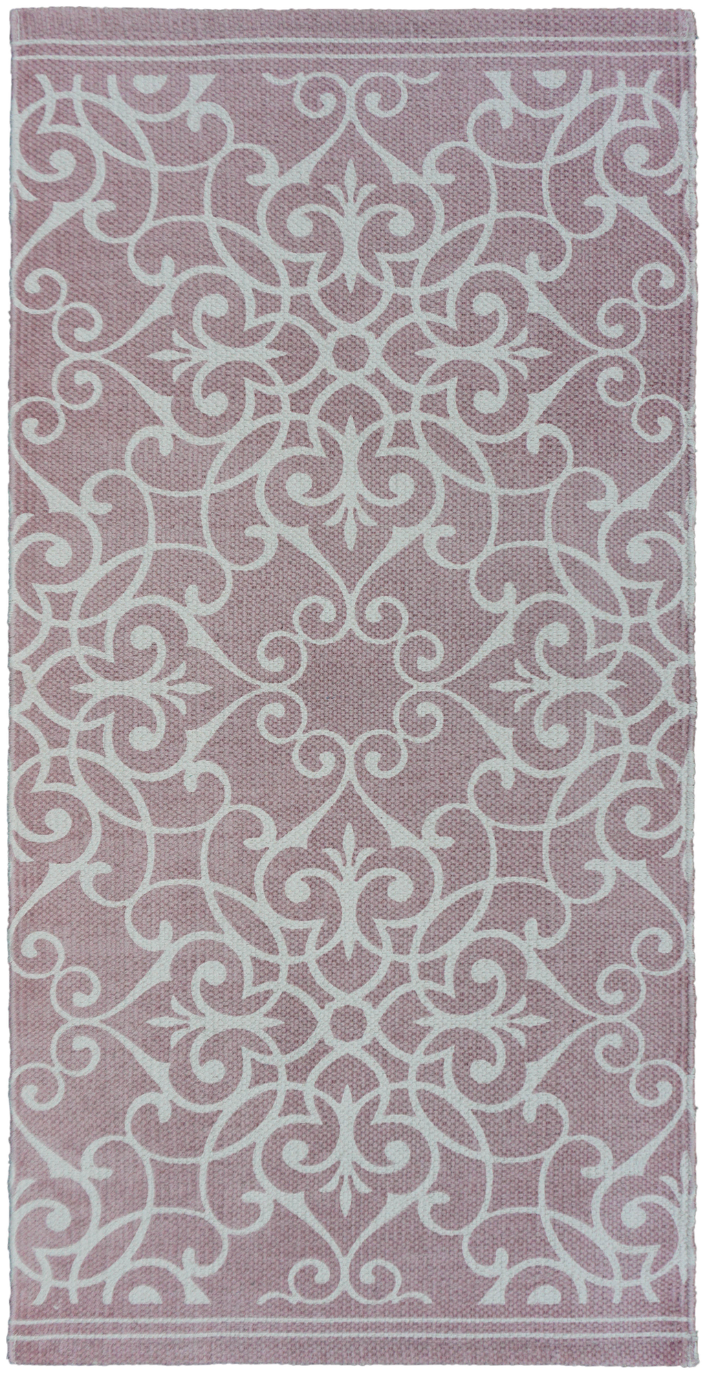 Коврик декоративный хлопок Inspire Lesia 60х120 см цвет розовый