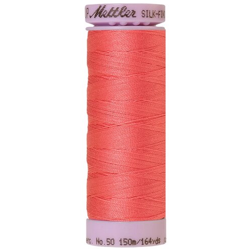 Нить для машинного квилтинга SILK-FINISH COTTON 50, 150 м 100% хлопок 1402 Persimmon ( 9105-1402 )