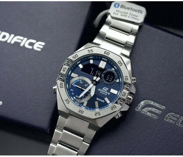 Наручные часы CASIO Edifice, серебристый — фото 1