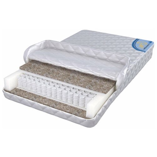 фото Матрас промтекс-ориент soft бикокос, пружинный, белый